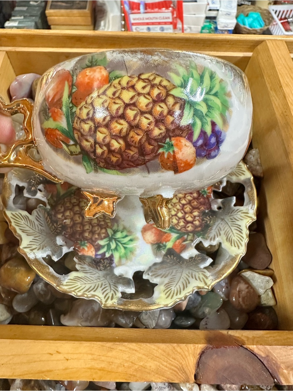 Japan White and Gold Decorative Plate